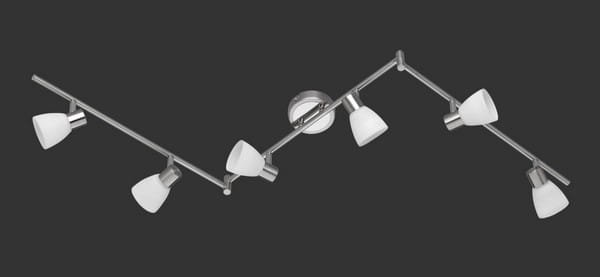 Trio CARICO lampy sufitowe listwy LED Nikiel matowy, 6-punktowe 871510607
