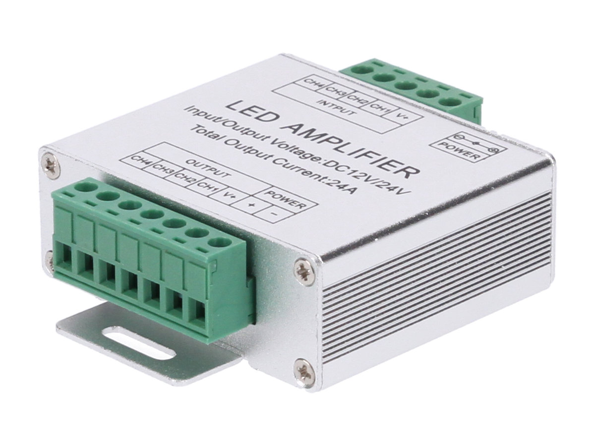 Prescot wzmacniacz rgbw led pr 12-24v 4x6a pr-wz-rgbw-24a