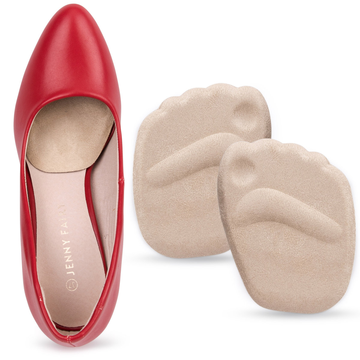 Żelowe wkładki butów obcasie szpilek silikonowe