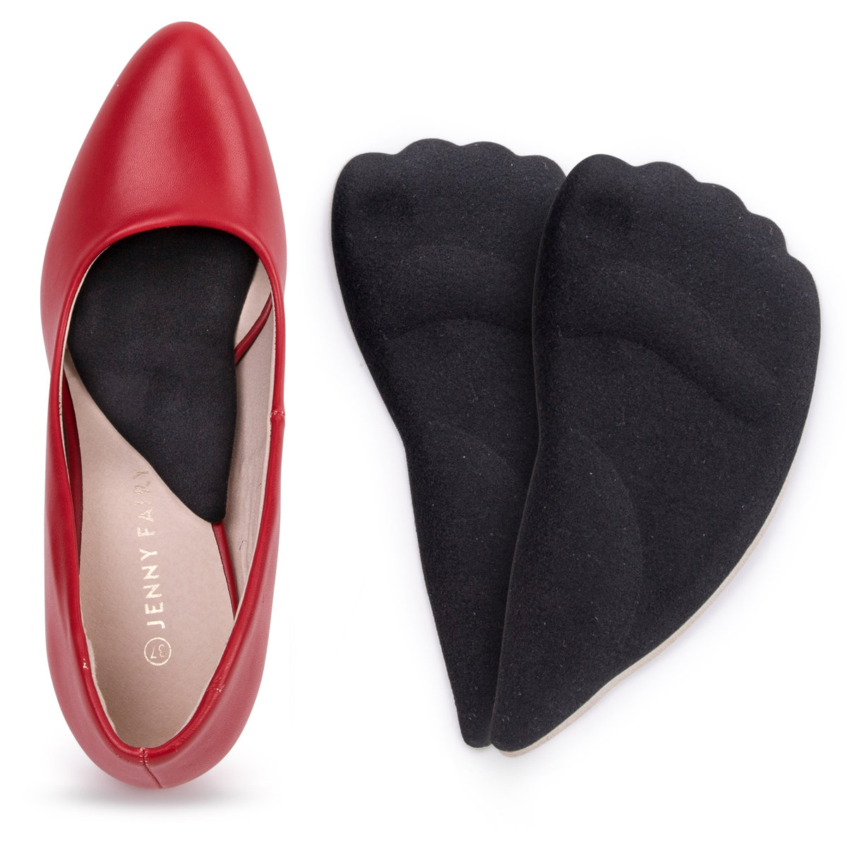 Żelowe wkładki butów obcasie szpilek silikonowe