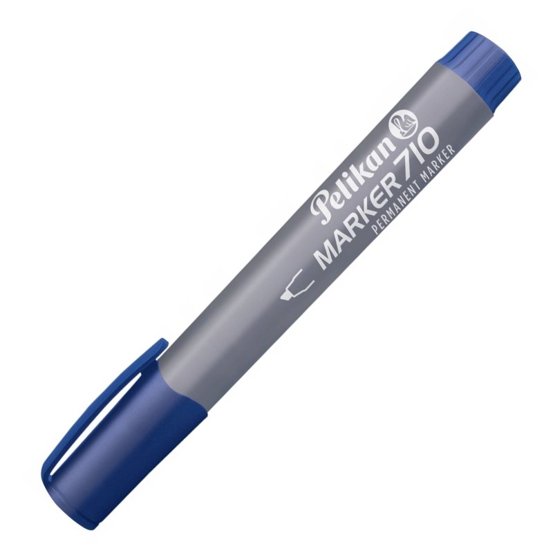 Marker Permanentny Pelikan 710 Niebieski Ścięty