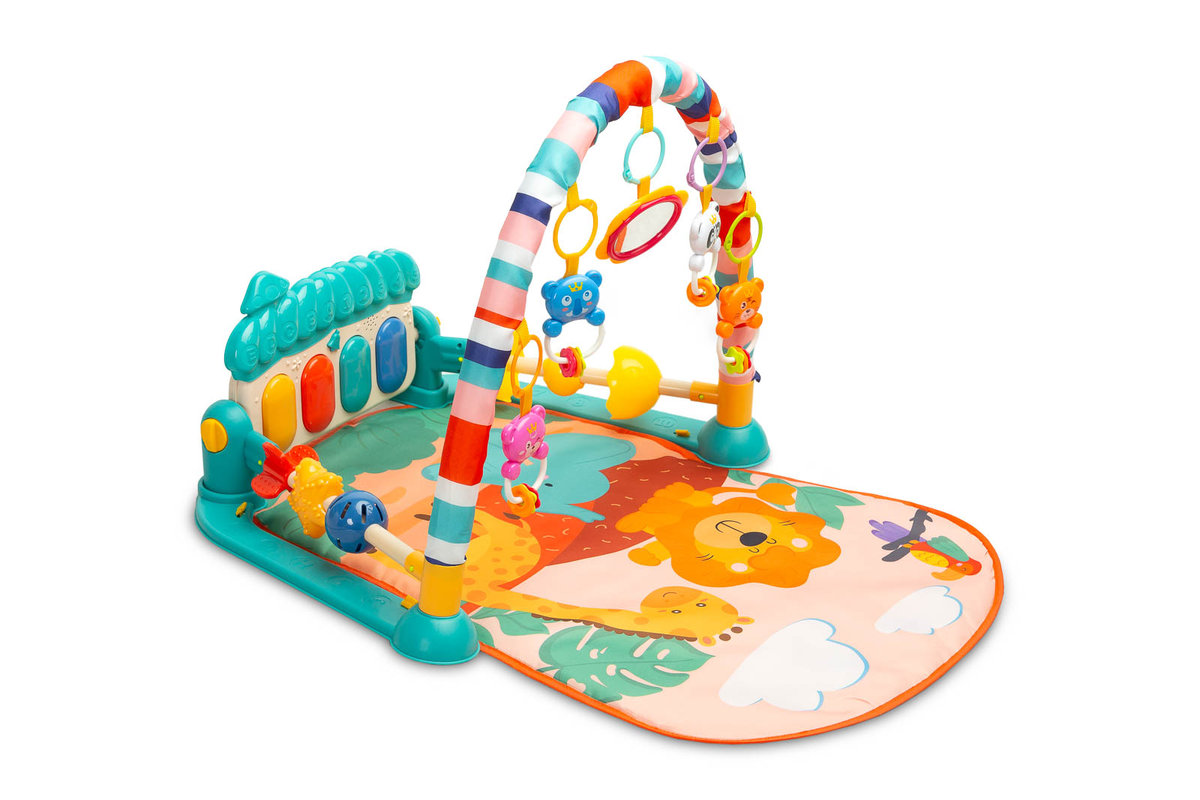 Toyz, zabawka edukacyjna, mata Zoo, turkusowa