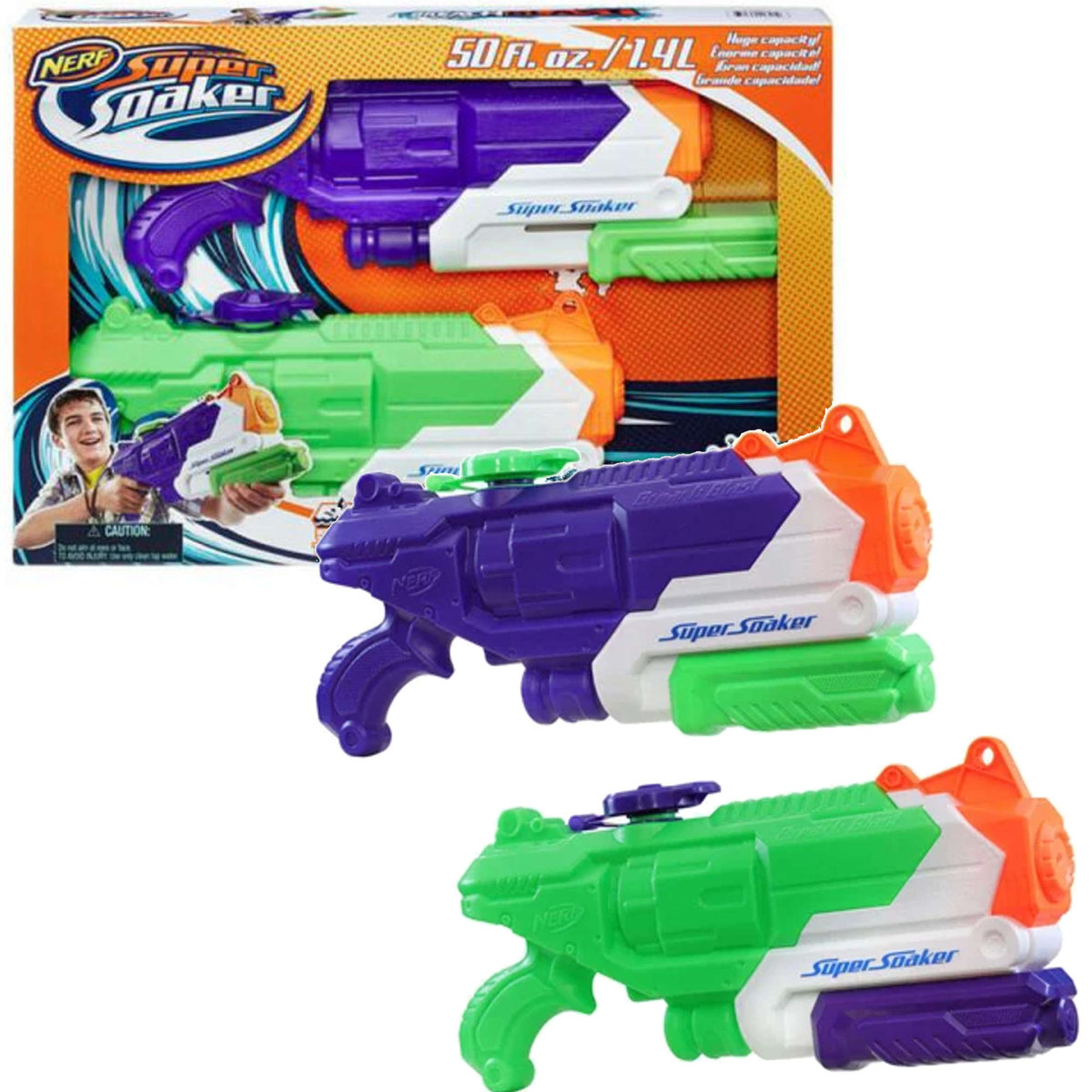 Nerf Super Soaker Breach Blast 2-pack Wyrzutnie na wodę