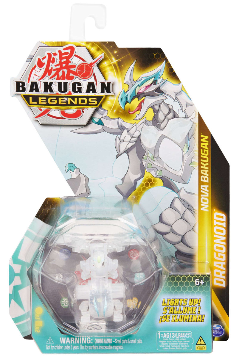 Bakugan legends Nova Haos Dragonoid figurka świecąca i karty