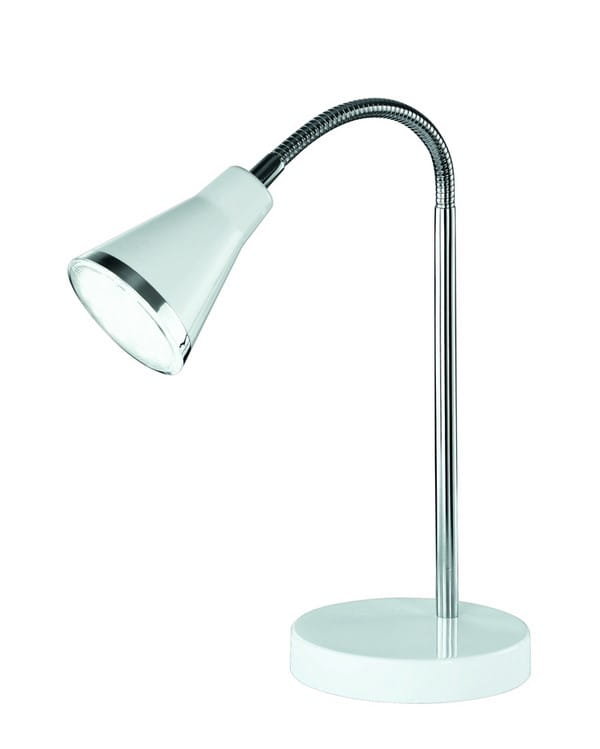 Reality Leuchten lampa lampy stołowe lampa stołowa LED łącznie z Flexarm I 3.8 W LED SMD 350 LM 3000 K, średnica 11.5 cm, biały, r52711101 R52711101