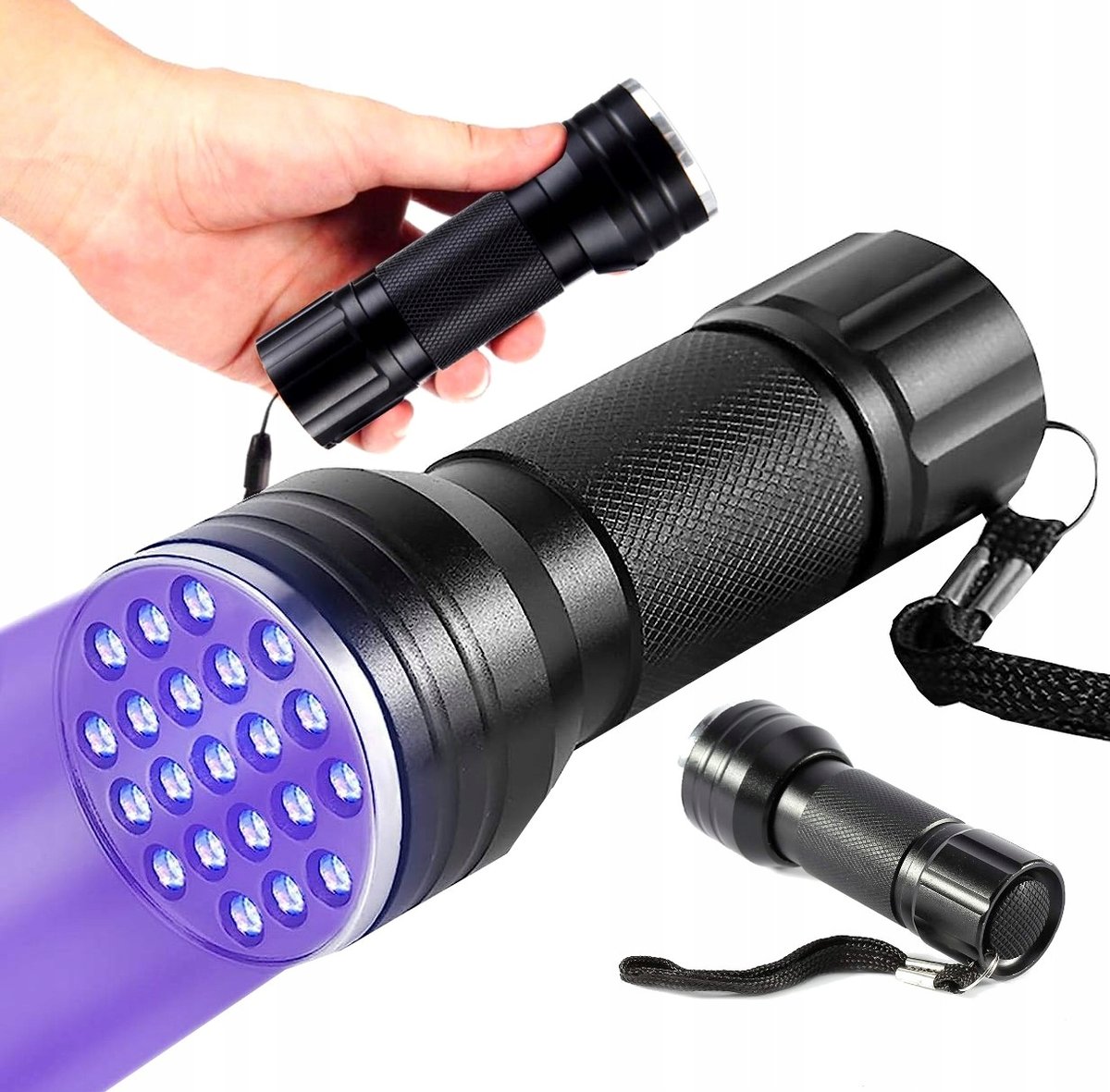 Latarka Detektor Led dioda Uv tester Bursztyn Mocz