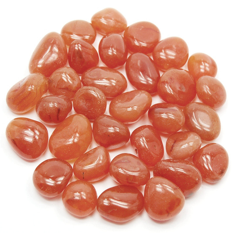 Karneol, naturalny kamień bębnowany (M / 2-2,5 cm)