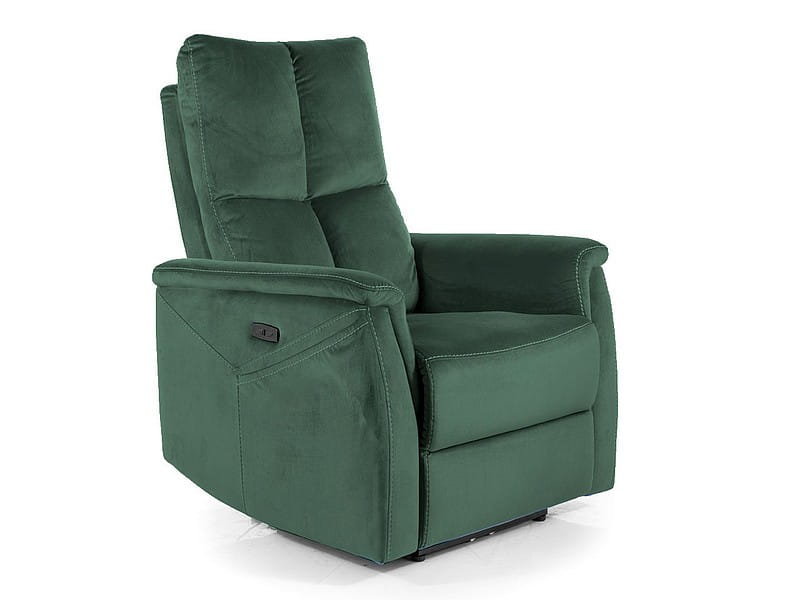 Fotel Rozkładany Neptun M (Funkcja Masażu) Velvet Bluvel 78 Zielony