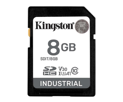 Kingston 8GB SDHC Industrial UHS-I U3 V30 A1 pSLC - darmowy odbiór w 22 miastach i bezpłatny zwrot Paczkomatem aż do 15 dni