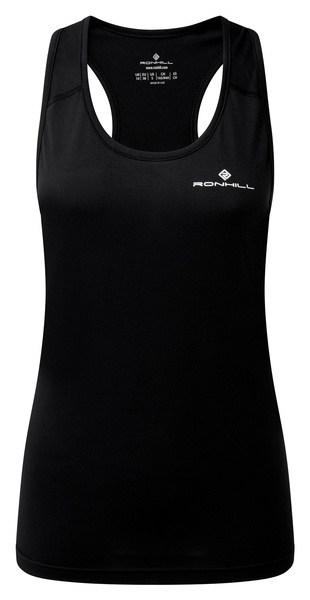 RONHILL Koszulka biegowa damska bez rękawów CORE VEST black/bright white