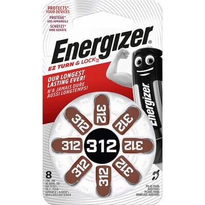 Energizer Bateria Słuchowa Zinc 312 8 szt blister AZENGFA0017