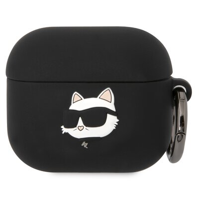 Etui / Pokrowiec Karl Lagerfeld 3D Logo NFT Choupette Head na Airpods 3 (KLA3RUNCHK) Czarne