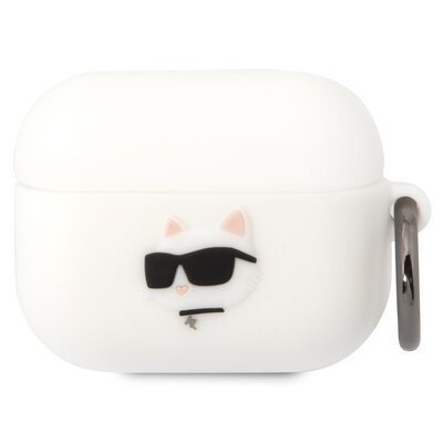 Karl Lagerfeld etui do Airpods Pro KLAPRUNCHH białe 3D Silicone NFT Karl