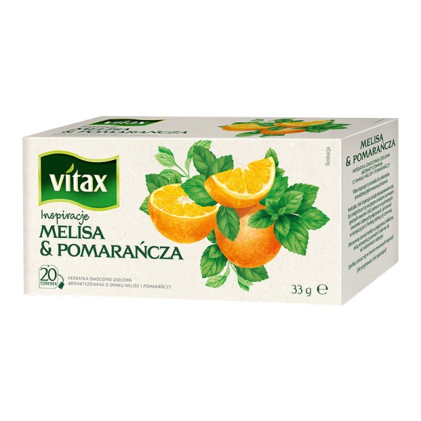 Vitax HERBATA INSPIRATIONS MELISA&POMARAŃCZA 20 TOREBEK