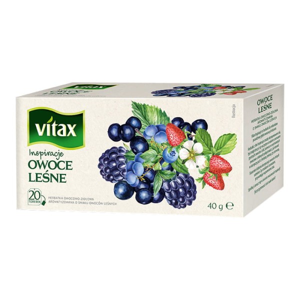 Vitax BAHLSEN Herbata ziołowo-owocowa Inspirations Owoce leśne 40g(20 torebek)