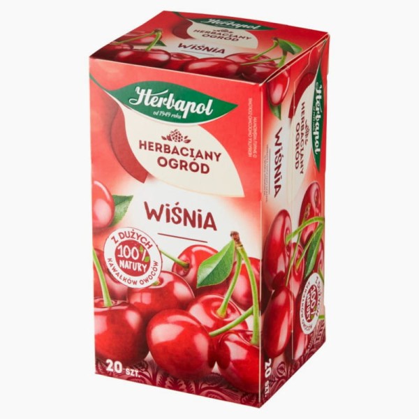 Herbata HERBAPOL owocowo-ziołowa (20 tb) Wiśnia HERBACIANY OGRÓD