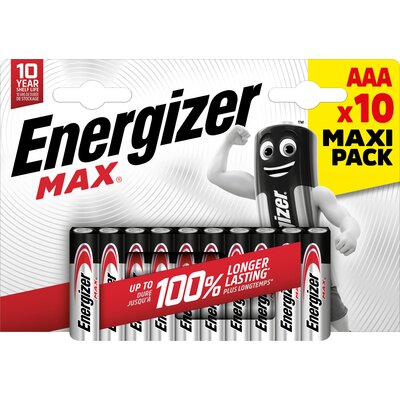 Energizer 10x Bateria Max LR03 Aaa 1,5V