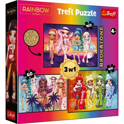 puzzle 3w1 rainbow high