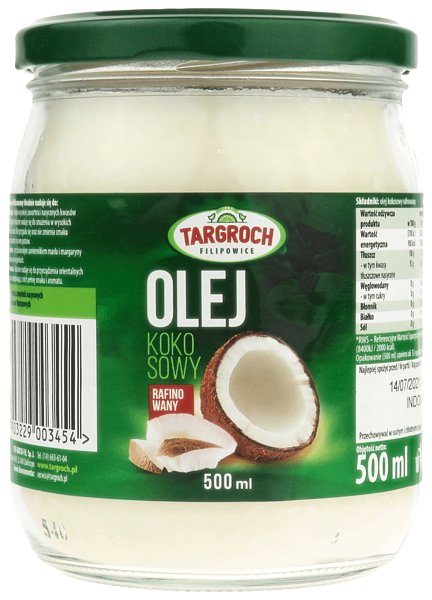 Targroch TAR-GROCH Olej kokosowy rafinowany 500 ml
