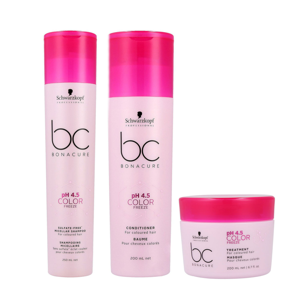 Schwarzkopf Professional, BC Color Freeze, zestaw kosmetyków, 3 szt.