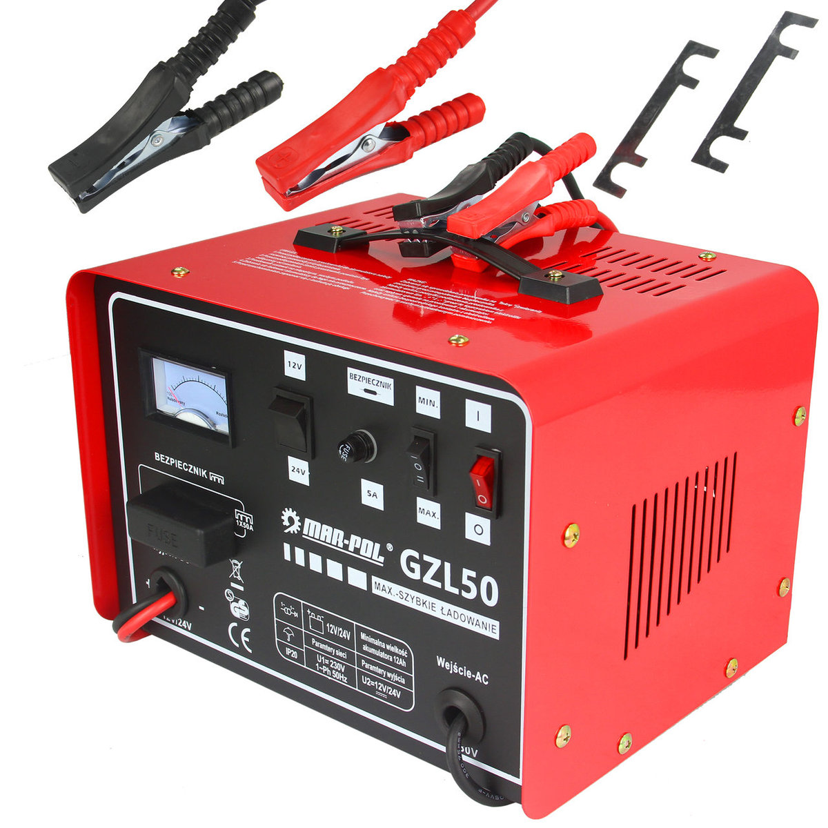 Prostownik samochodowy MAR-POL GZL-50 12V/24V