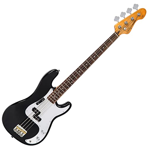 VINTAGE V4 gitara basowa - Rocker czarna
