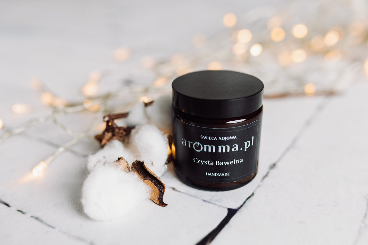 Świeca zapachowa sojowa Czysta Bawełna Aromma 120 ml - POCZUJ WIOSNĘ!