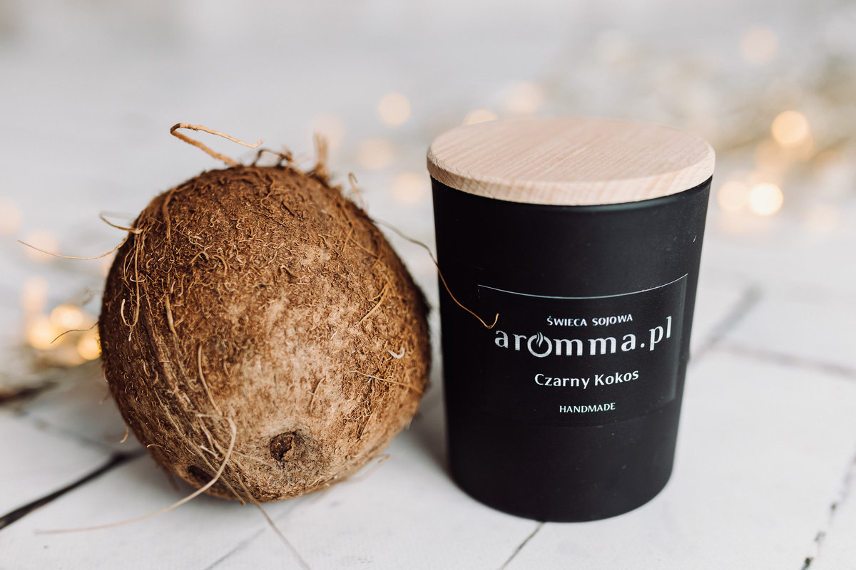 Świeca KOKOS sojowa 300 ml ZAPACH WAKACJI SPRAWDŹ!