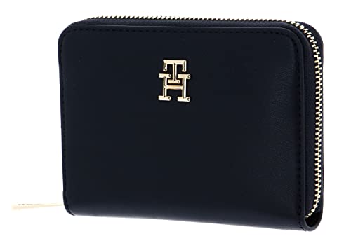 Tommy Hilfiger Damskie kultowe portfele Tommy Medium Za, niebieski (Kosmiczny Błękit), OS
