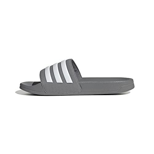 adidas Męskie klapki Adilette Shower, Grey Three Ftwr White Grey Three, 43 EU