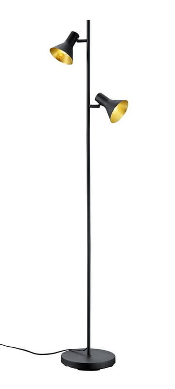 Trio Lampa podłogowa Nina R40162002 2x28W E14 czarna/złota