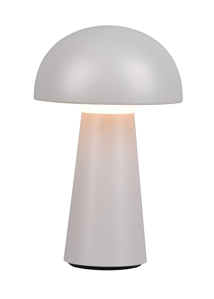 Trio Leuchten Lampa stołowa szara z akumulatorem LED i 3-stopniowym ściemniaczem dotykowym IP44 - Daniel