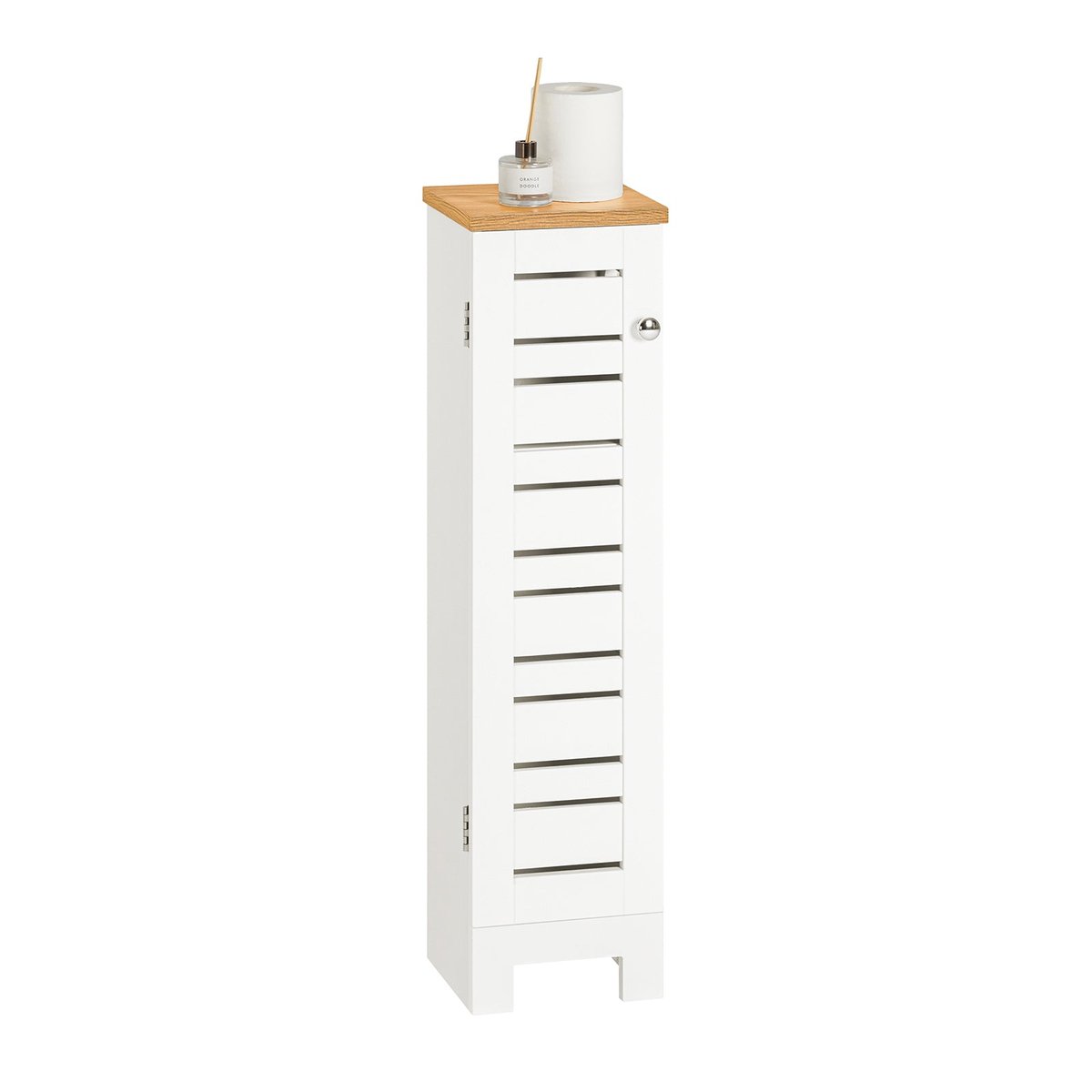 Sobuy Mała niska Szafka na papier toaletowy BZR85-W