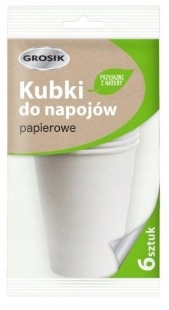 Kubki papierowe do napojów 250 ml 6szt