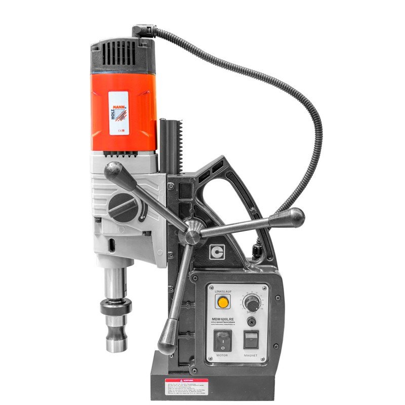 HOLZMANN Maschinen Wiertnica Maschinen MBM 600LRE H020300027 2080 W 230 V MK3 Zębaty uchwyt wiertarski walizka 26 kg