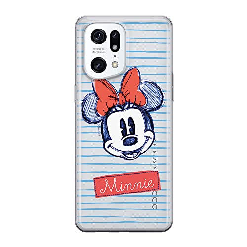 ERT GROUP etui na telefon Oppo FIND X5 PRO, case oryginalny i oficjalnie licencjonowany przez Disney, wzór Minnie 011, optymalnie dopasowane, plecki z TPU częściowo przeźroczyste