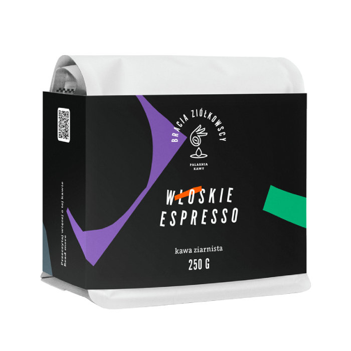 BRACIA ZIÓŁKOWSCY Kawa ziarnista Bracia Ziółkowscy Włoskie Espresso 250g 5903769548309