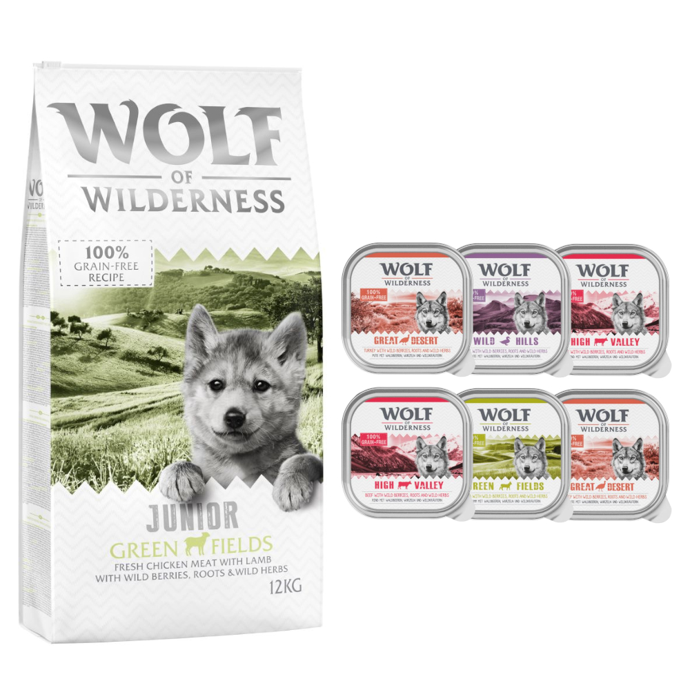 12 kg Little Wolf of Wilderness Junior Green Fields|