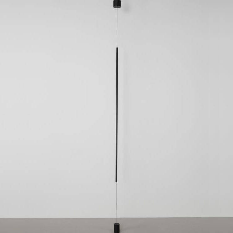 Lucide LAMPA sufitowo podłogowa ELETTRA 9088109 Nova Luce metalowa OPRAWA zwis LED 20W 3000K z mocowaniem do podłogi czarny 9088109