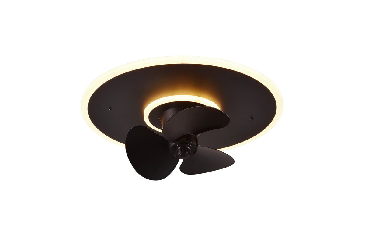 Wentylator sufitowy z lampą LED NYBRO R64133132 czarny