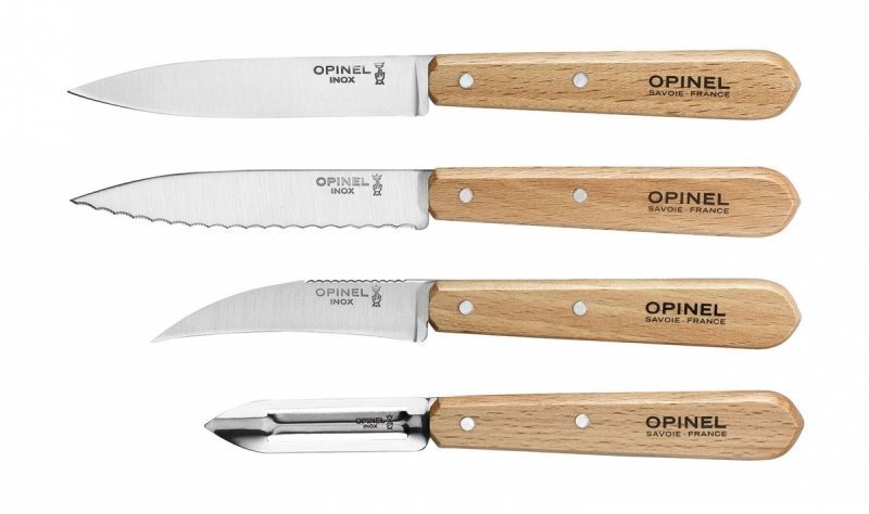 Opinel Zestaw noży kuchennych Les Essentiels Natural buk