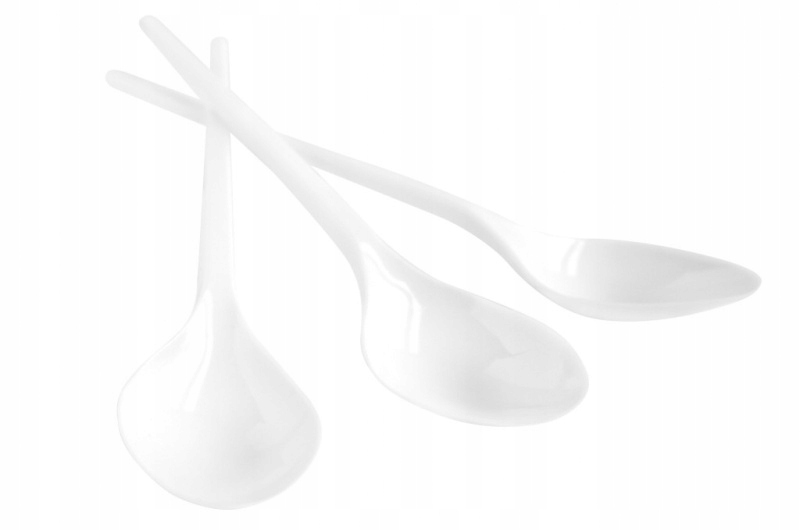 Łyżka Plastikowa Biała 16,5 Cm - 100 Szt./Opak.