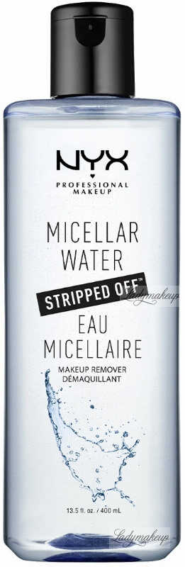 NYX Professional Makeup - STRIPPED OFF MICELLAR WATER - MAKEUP REMOVER - Woda micelarna do demakijażu - 400 ml