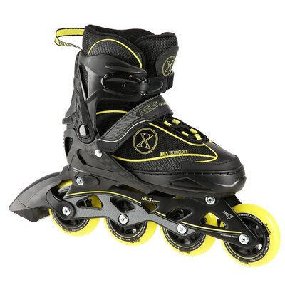 NA11008 CZARNO-ŻÓŁTY ROZM. L (39-42) ŁYŻWOROLKI NILS EXTREME