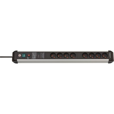 Listwa przeciwprzepięciowa Premium Protect line 8 gniazd 3m czarno/srebrna Brennenstuhl 1391014800