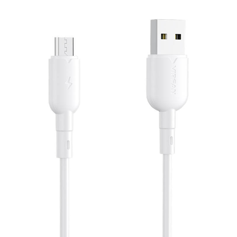 Kabel USB do Micro USB Vipfan Colorful X11, 3A, 1m biały