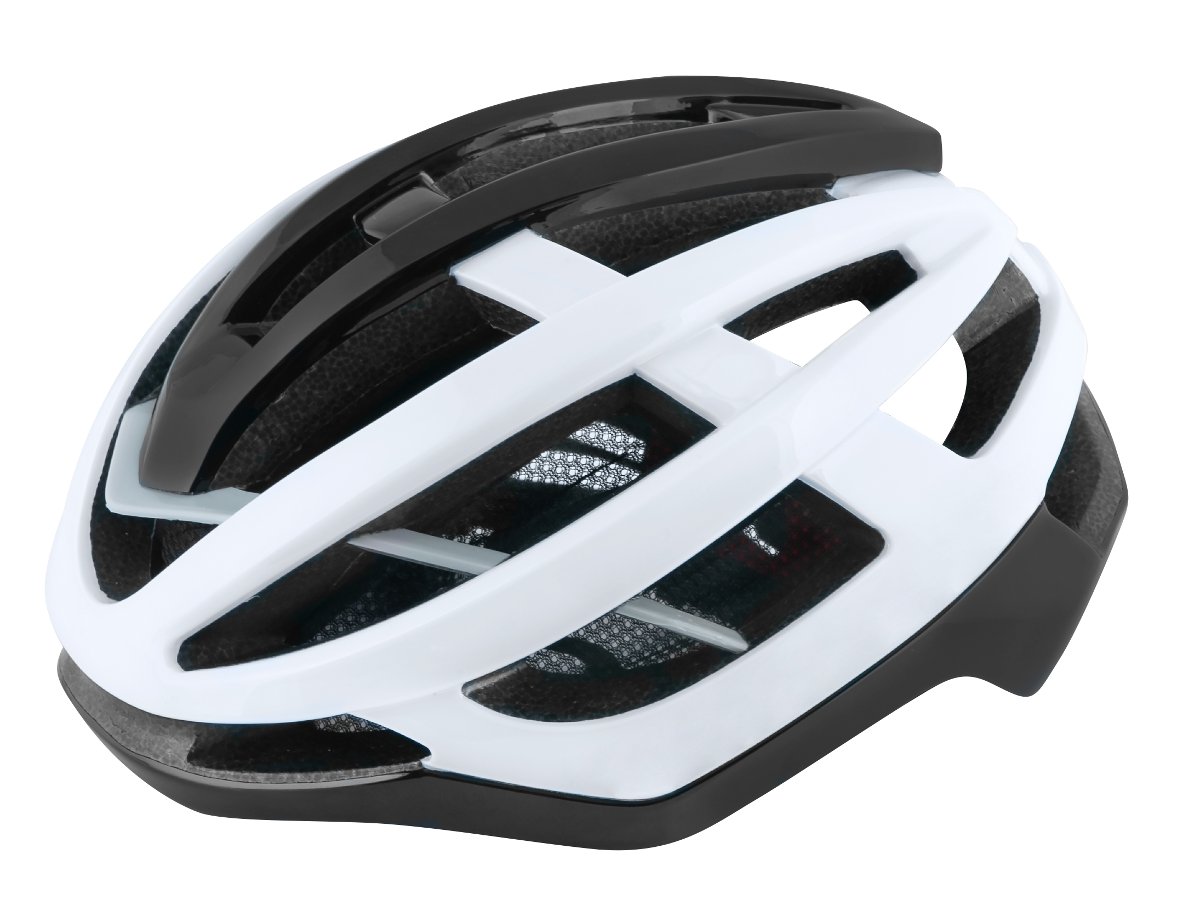 FORCE LYNX kask rowerowy biały-czarny