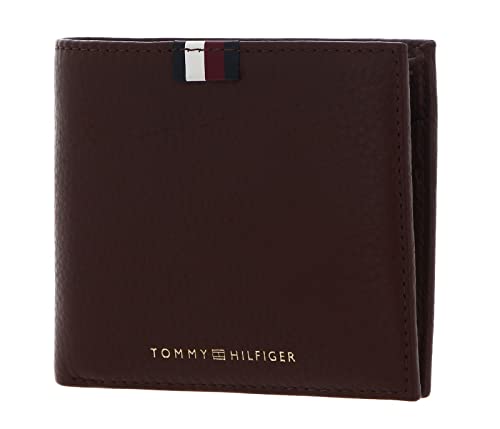 Tommy Hilfiger Męskie portfele TH PREM LEA CC and Coin, Dark Chestnut, Dark Chestnut