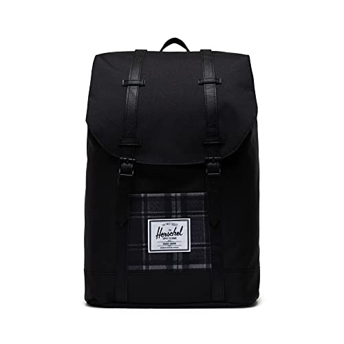 Herschel Plecak rekreacyjny, Czarna/szara kratka, One Size, Plecak Herschek Retreat