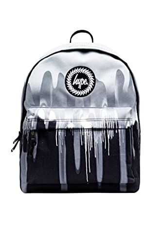 Hype Plecaki szkolne na co dzień dla dzieci chłopców dziewcząt mężczyzn i kobiet, Czarne krople gradientowe mono, Jeden rozmiar